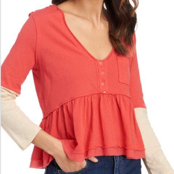 FREE PEOPLE Mixed Heart of Mine Top - Picture 7 of 8